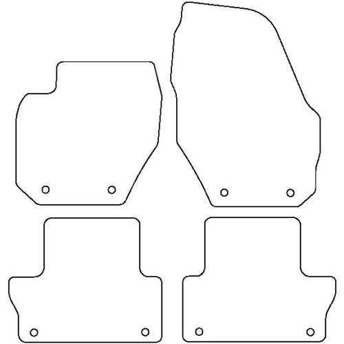 Tailored Car Mats Volvo XC60 (Left Hand Drive) (from 2008 to 2017)