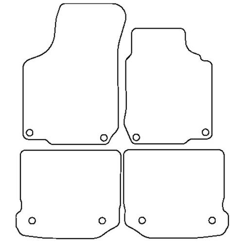 Tailored Car Mats Volkswagen BORA + V5 (from 1999 to 2004)