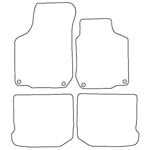 Tailored Car Mats Volkswagen GOLF MK4 R32 (from 2002 to 2004)