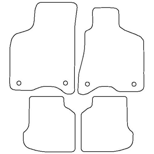 Tailored Car Mats Volkswagen LUPO (Oval Fixings) (from 1998 to 2005)