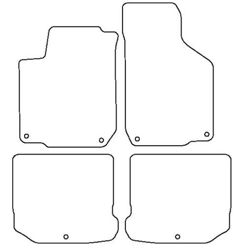 Tailored Car Mats Volkswagen BEETLE (Left Hand Drive) (from 1998 to 2011)
