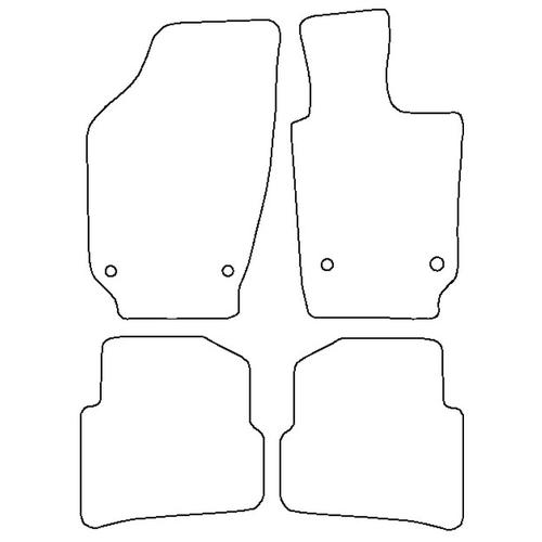 Tailored Car Mats Volkswagen POLO 5 (from 2009 to 2018)