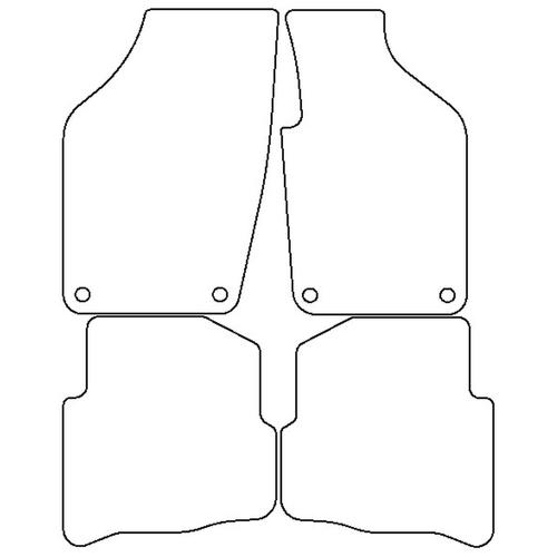 Tailored Car Mats Volkswagen POLO 4 (from 2002 to 2009)