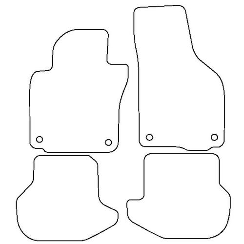 Tailored Car Mats Volkswagen EOS (Left Hand Drive) (from 2006 to 2012)