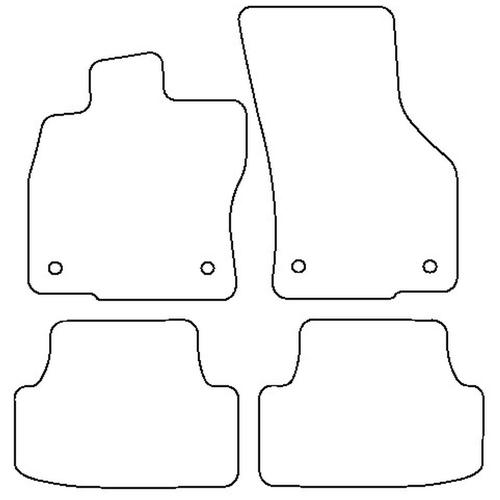 Tailored Car Mats Volkswagen GOLF MK7 (Left Hand Drive) (from 2012 to 2020)