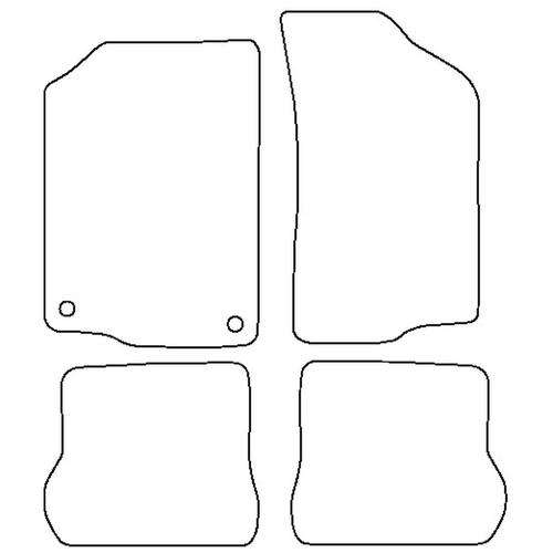 Tailored Car Mats Volkswagen SCIROCCO (Left Hand Drive) (from 1982 to 1992)