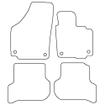 Tailored Car Mats Volkswagen GOLF PLUS (Oval TWIST HEAD Fixings) (from 2005 to 2007)