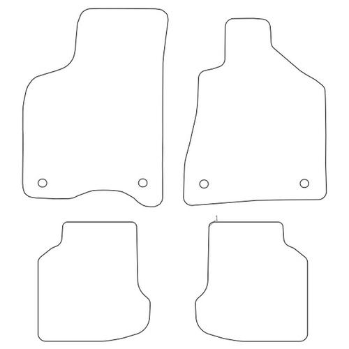 Tailored Car Mats Volkswagen LUPO Automatic (from 1998 to 2005)
