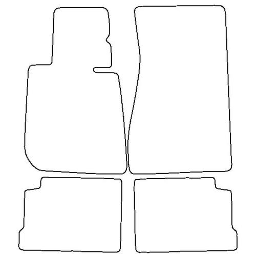 Tailored Car Mats BMW 6 Series Coupé E24 (Left Hand Drive) (from 1976 to 1989)
