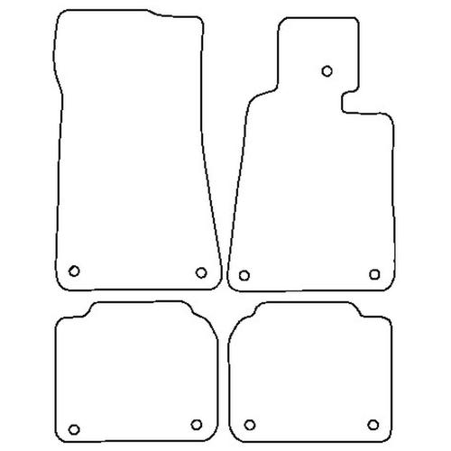 Tailored Car Mats BMW 7 Series Saloon E32 - SWB With Fixings (from 1986 to 1994)