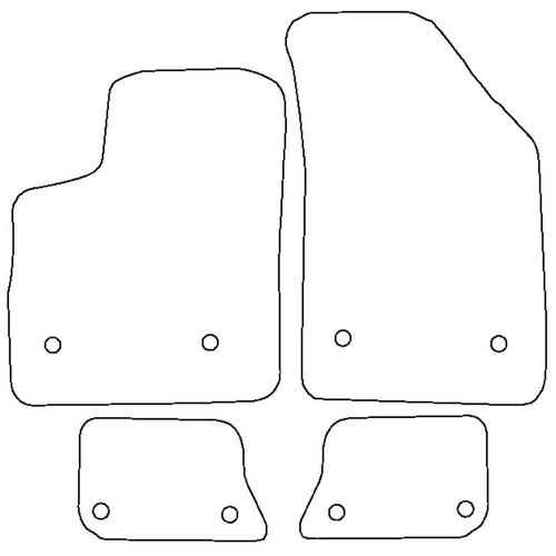 Tailored Car Mats Bentley CONTINENTAL GT Coupé (Left Hand Drive) (from 2003 to 2011)