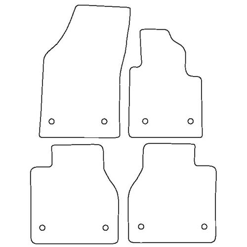 Tailored Car Mats Bentley FLYING SPUR With TWIST HEAD Fixings (from 2005 to 2012)