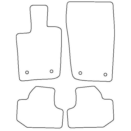 Tailored Car Mats Bentley CONTINENTAL GT / GTC 3RD Generation (Left Hand Drive) (from 2018 onwards)