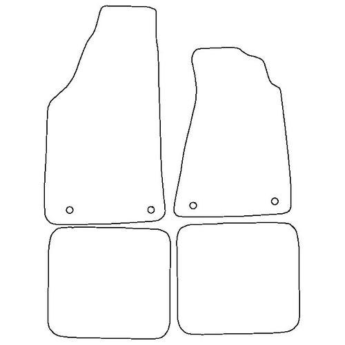 Tailored Car Mats Audi 80 / 90 Coupe Not Cabriolet