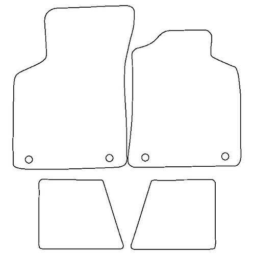 Tailored Car Mats Audi TT Coupe Mk1 Front Wheel Drive