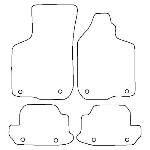 Tailored Car Mats Audi S3 with Recaro Seats