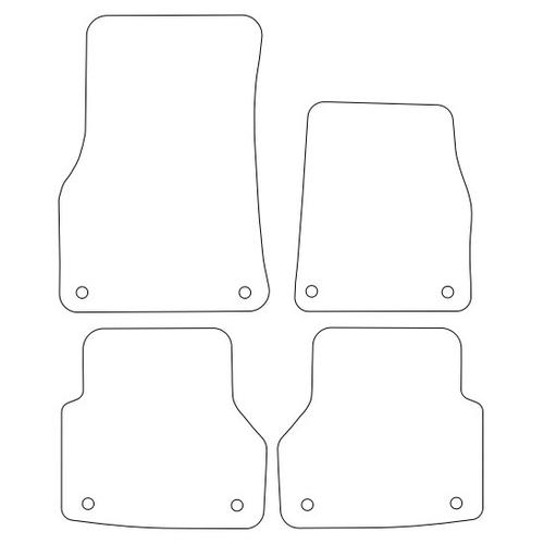 Tailored Car Mats Audi A6 C8 with Rear Fixings