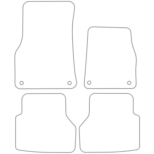 Tailored Car Mats Audi A6 C8 without Rear Fixings
