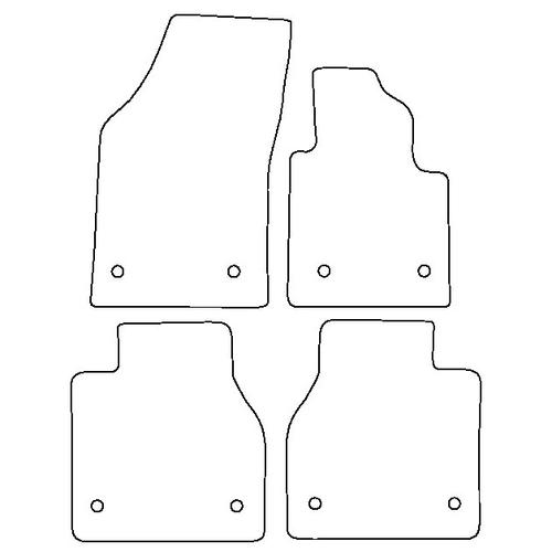 Tailored Car Mats Bentley Flying Spur with Twist Head Fixings
