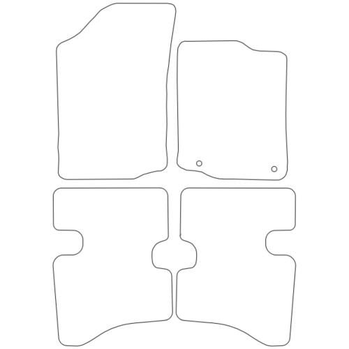 Tailored Car Mats Citroen C1 (Two Fixings Driver)