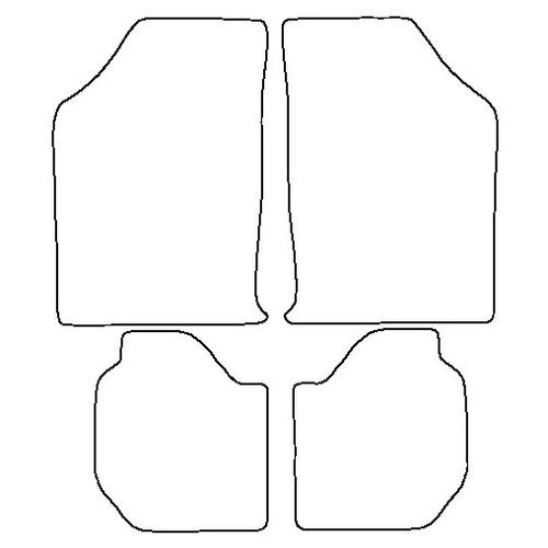 Tailored Car Mats Ford Escort Mk3 / Escort Mk4