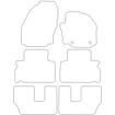 Tailored Car Mats Ford Galaxy Mk3 (MPV) Oval Fixings