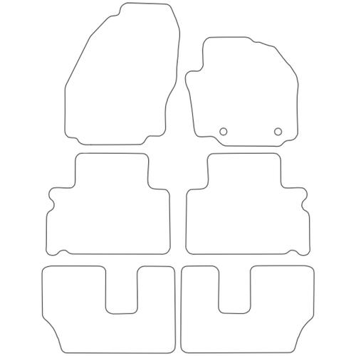 Tailored Car Mats Ford Galaxy Mk3 (MPV) Oval Fixings