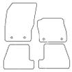 Tailored Car Mats Ford Focus Mk3 Facelift (Both Fronts Fixings)