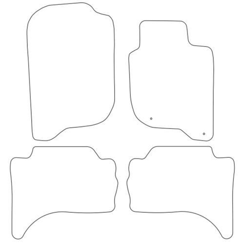 Tailored Car Mats Fiat Fullback (with Rear Heater)