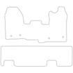 Tailored Car Mats Ford Transit Custom Double Cab (Single Sliding Doors)