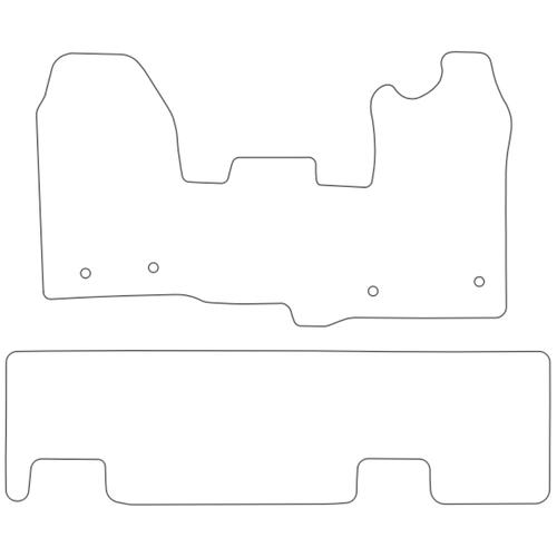Tailored Car Mats Ford Transit Custom Double Cab (Single Sliding Doors)