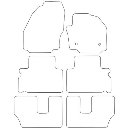 Tailored Car Mats Ford Galaxy Mk3 (MPV) Round Fixings