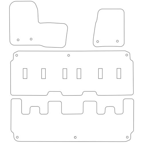 Tailored Car Mats Ford Tourneo Custom Manual Full Set
