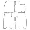 Tailored Car Mats Honda Civic 3dr inc Type R Mk8 (Driver Fixing Only)