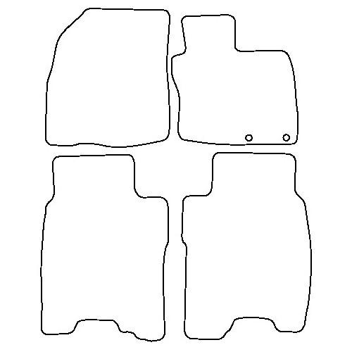 Tailored Car Mats Honda Civic 3dr inc Type R Mk8 (Driver Fixing Only)