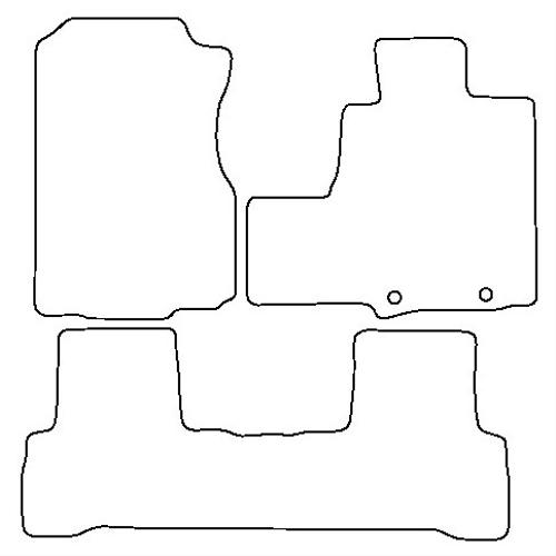 Tailored Car Mats Honda CR-V (for Models with Plastic Rings)