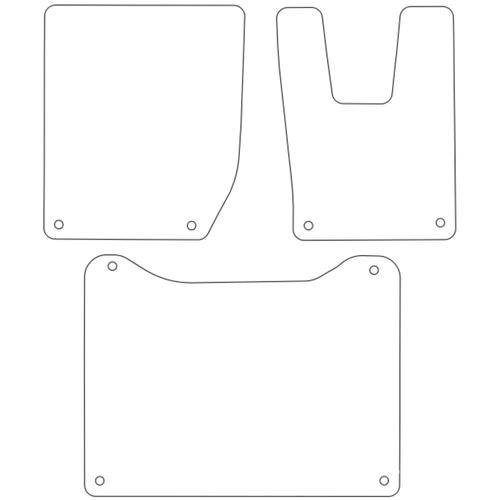 Tailored Car Mats Isuzu D-Max V-Cross Separate Rears