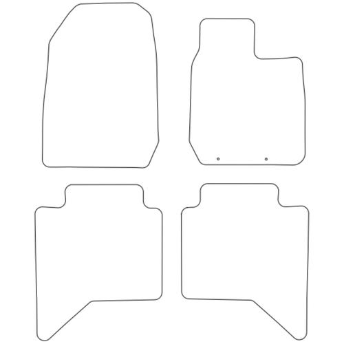 Tailored Car Mats Isuzu D-Max V-Cross Single Rear