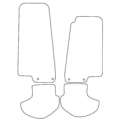 Tailored Car Mats Jaguar XK (X100) Coupe/Convertible (Two Eyelets)
