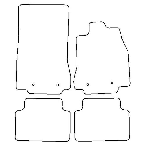 Tailored Car Mats Jaguar XF Saloon (X250)