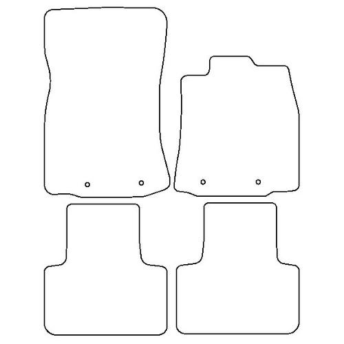 Tailored Car Mats Jaguar XJ Series (X351) SWB (Eyelets On Fronts Only)