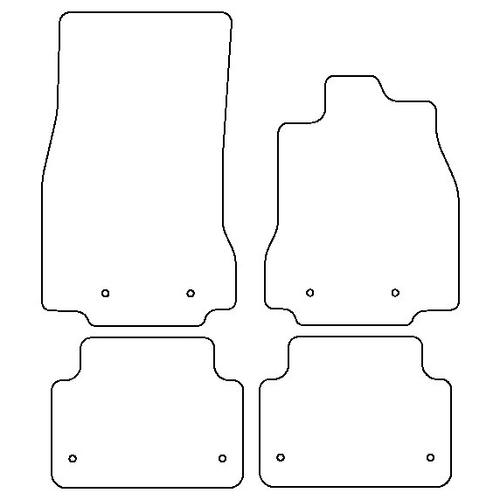 Tailored Car Mats Jaguar XF Saloon (X250)