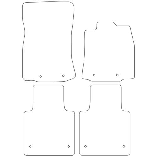 Tailored Car Mats Jaguar XJ Series (X351) LWB (Eyelets Front and Rear)