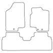 Tailored Car Mats Kia Venga (One Piece Rear)