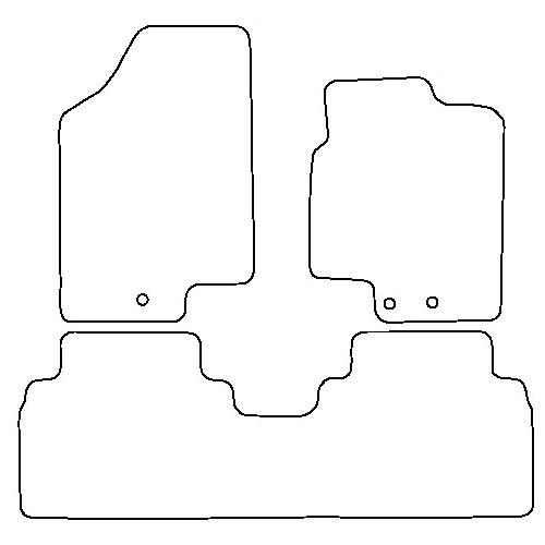 Tailored Car Mats Kia Venga (One Piece Rear)