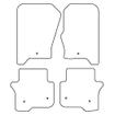 Tailored Car Mats Land Rover Discovery 4 (Fixings All 4 Mats)