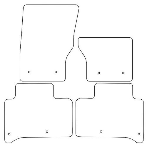 Tailored Car Mats Land Rover Range Rover Sport (Separate Rears) L494