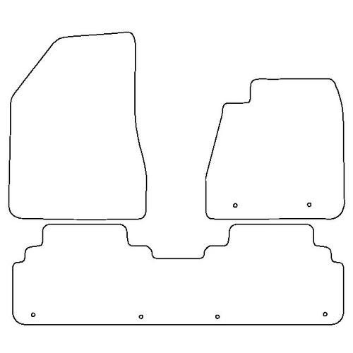 Tailored Car Mats Lexus RX (with Fixing + Rear in One Piece)