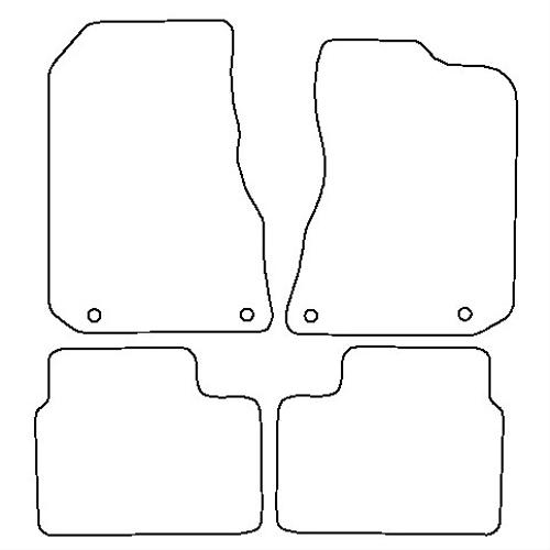 Tailored Car Mats MG ZT V8 with Twist Head Fixings