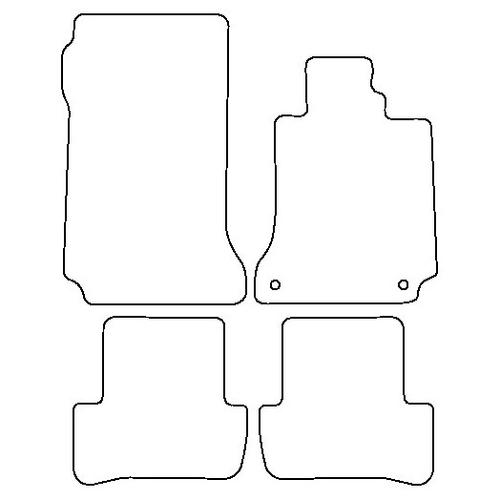 Tailored Car Mats Mercedes C Class (W204) Manual Saloon/Estate